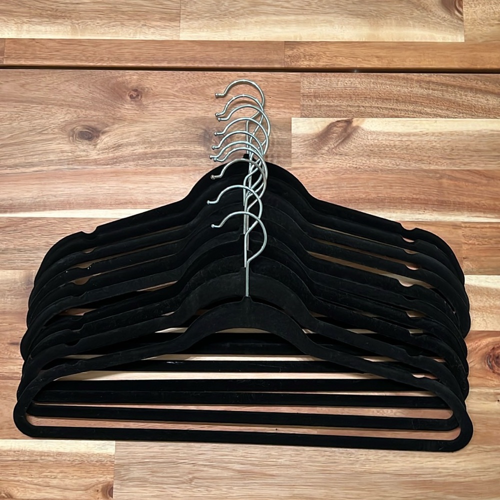 Set of No Slip Velvet Hangers